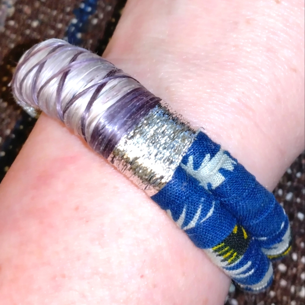 Across Africa Woven Sisal Bangle Bracelets NWT